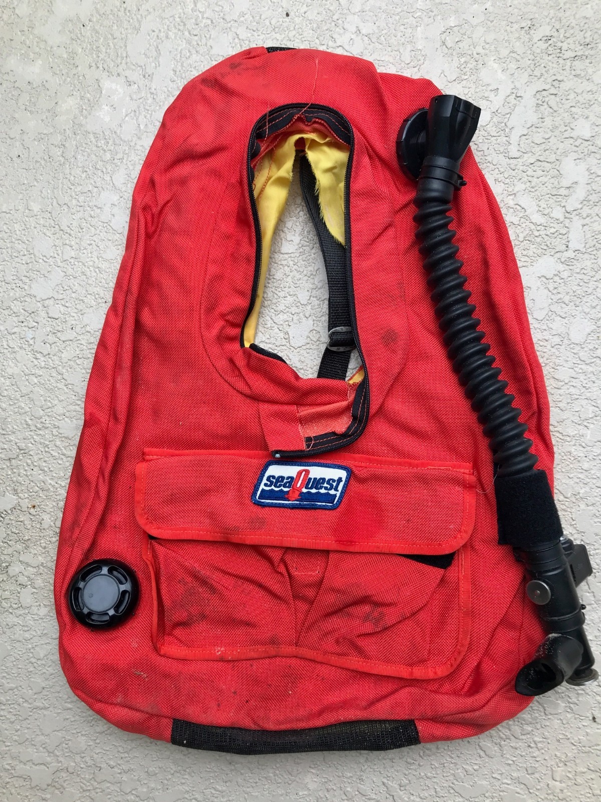 SeaQuest BC, Parts Only, Good Inflator Hose, Outer Shell, Straps