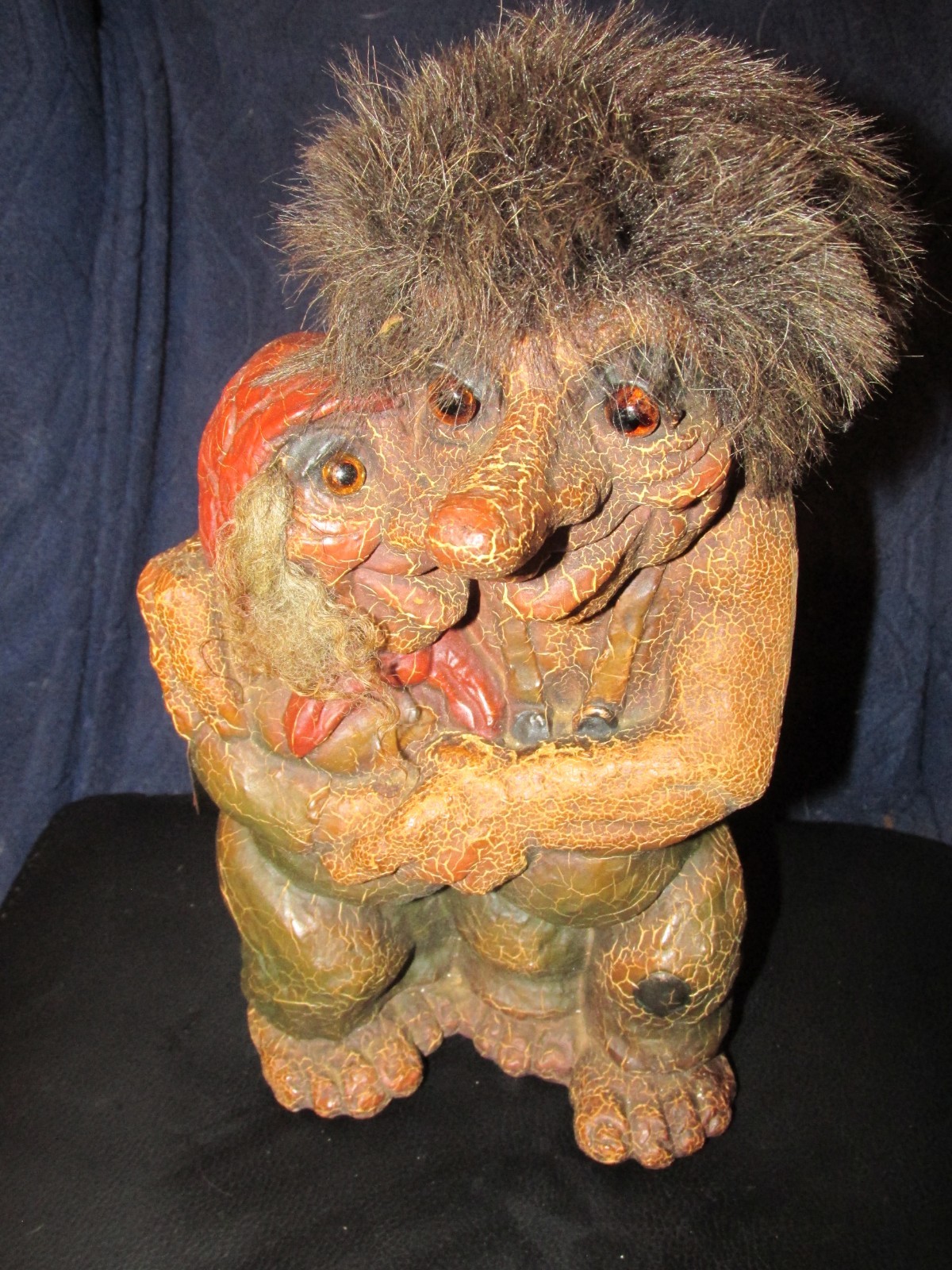 Vintage Original NyForm Troll # 126 Norway Couple Hugging Original Tag
