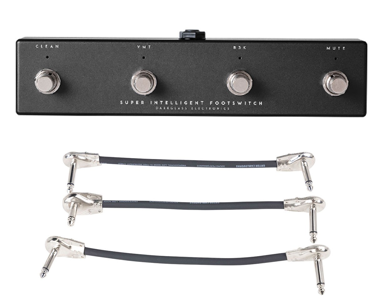 Darkglass Electronics SIFSBK Footswitch Black + Gator Patch Cable 3 Pack