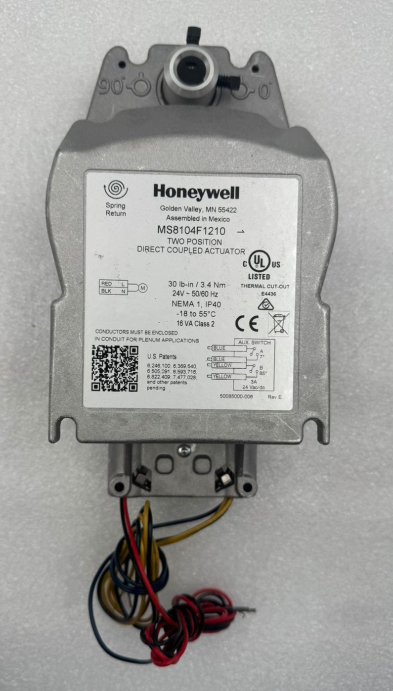 HONYWELL MS8104F1210 TWO POSITION DIRECT COUPLED ACTUATOR