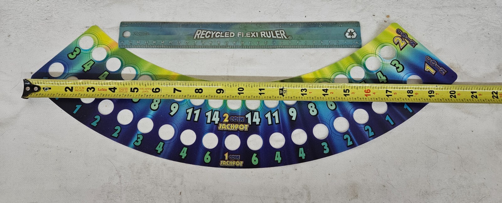 Sega MONOPOLY Arcade Ticket Redemption Game Light Bulb Panel OVERLAY Style 2