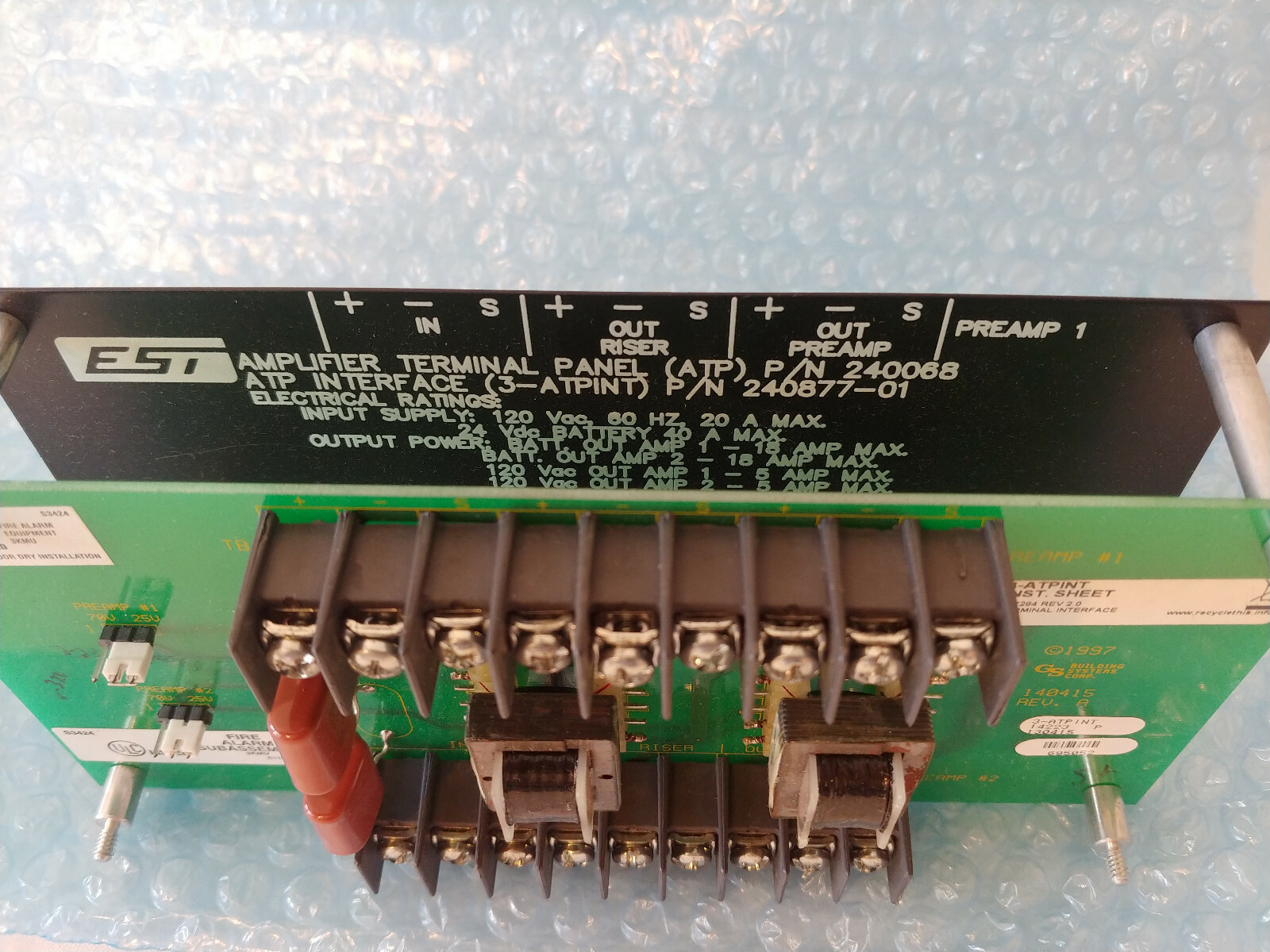EDWARDS 3-ATPINT - Audio Terminal Panel Interface Module.