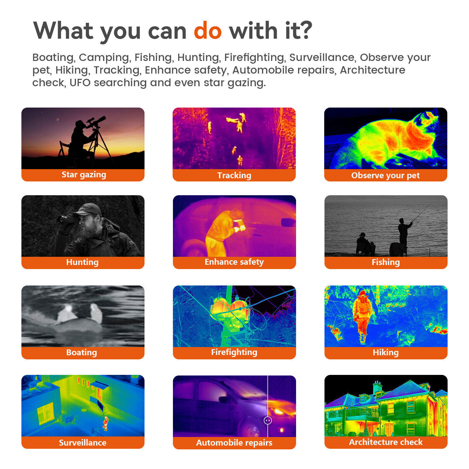 Thermal Monocular AI 384x288 Thermal Imaging Monocular 12um 15mm 60Hz WiFi 5Mode