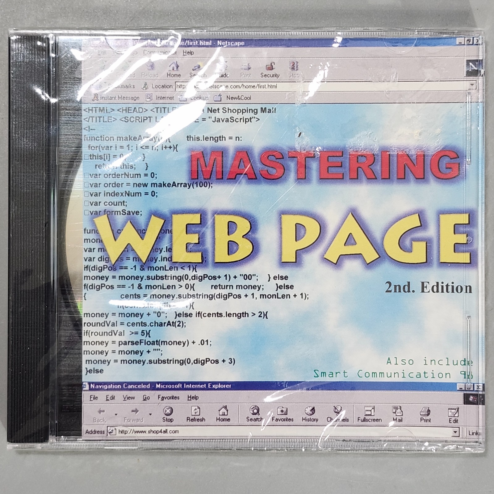 VTG Software Mastering Web Page 2nd Edition CD-ROM HTML Tutorial 1998 Windows 98
