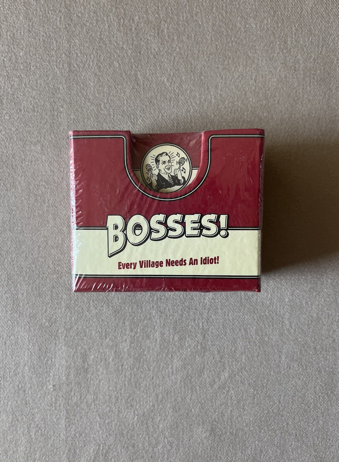 “Bosses! Every Village Needs An Idiot” Mini Note Cube~3” X 2 1/2”~400 Sheets~New