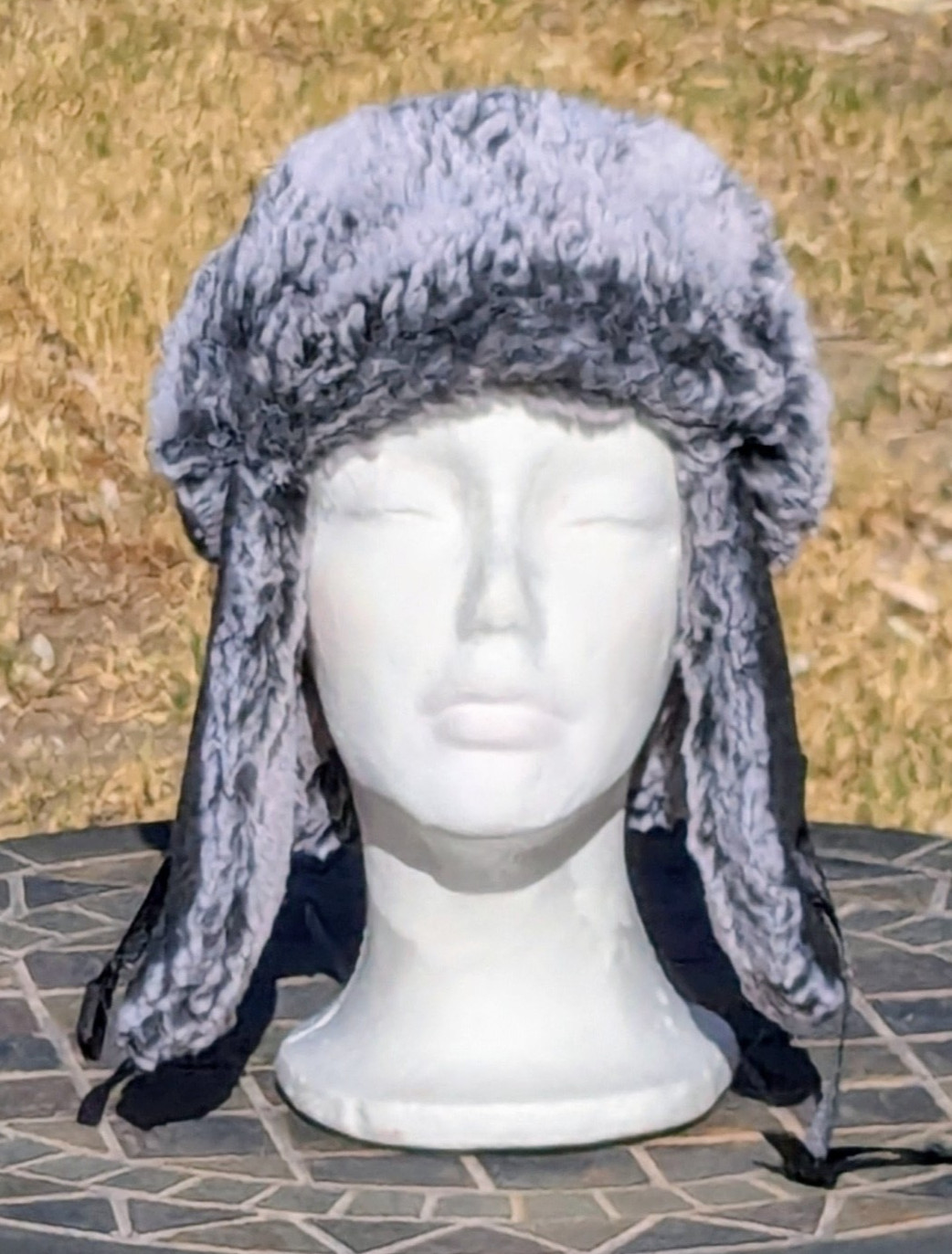 Fuzzy Winter Kids Target Tim Aviator/Trapper Faux Fur Ear Flaps Hat OSFM EUC