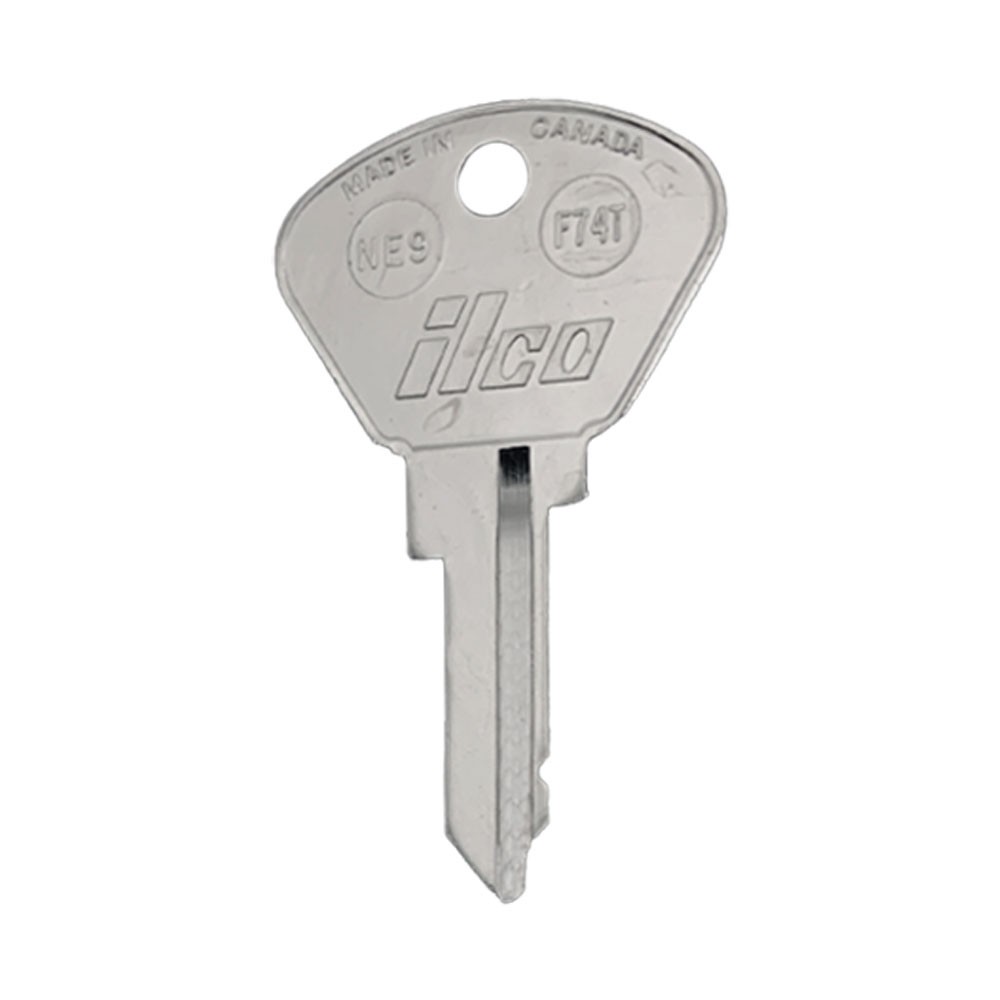F74T / NE9 Key Blank  Nickel