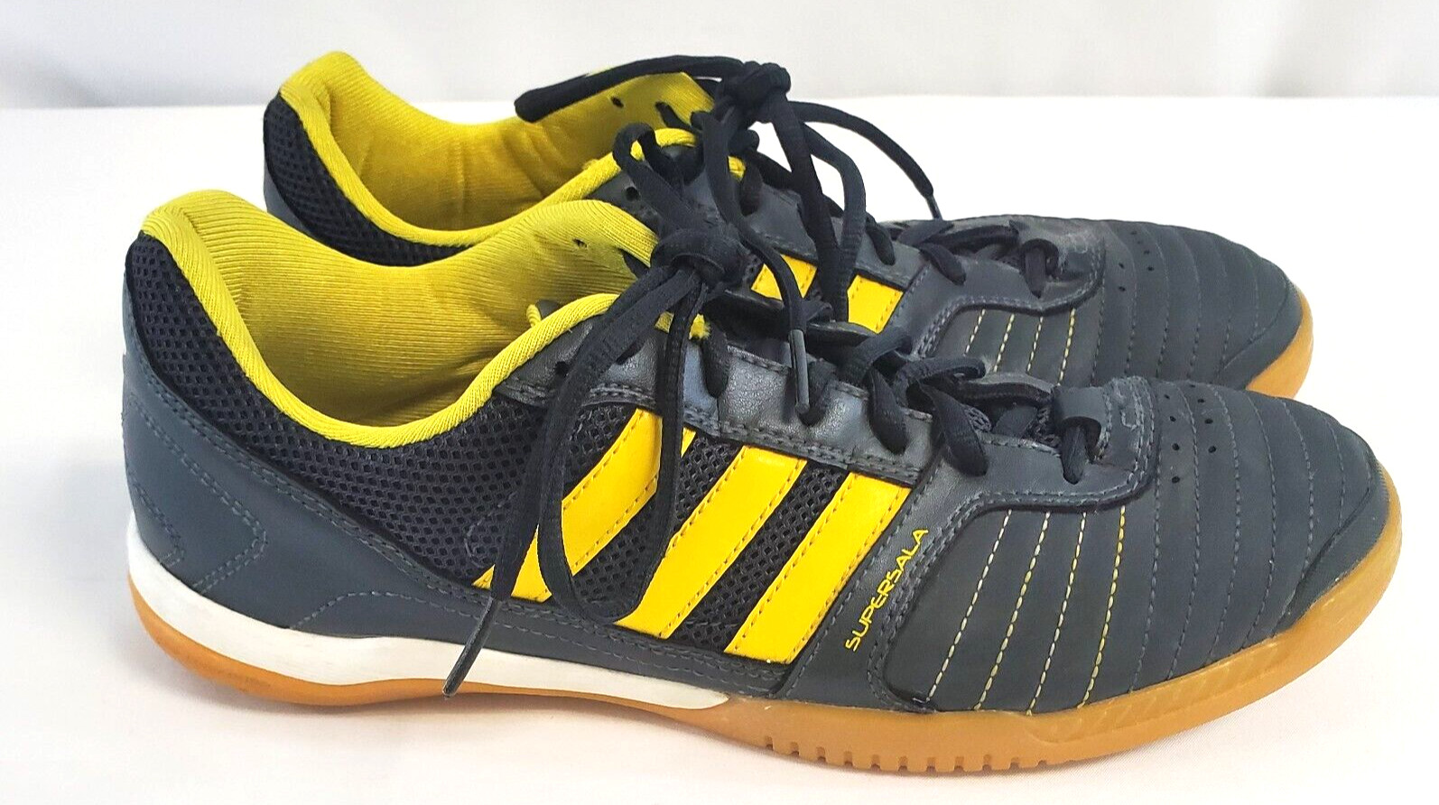 Adidas Rare SuperSala IX G40365 Black Yellow Indoor Mens Size 7 Shoes