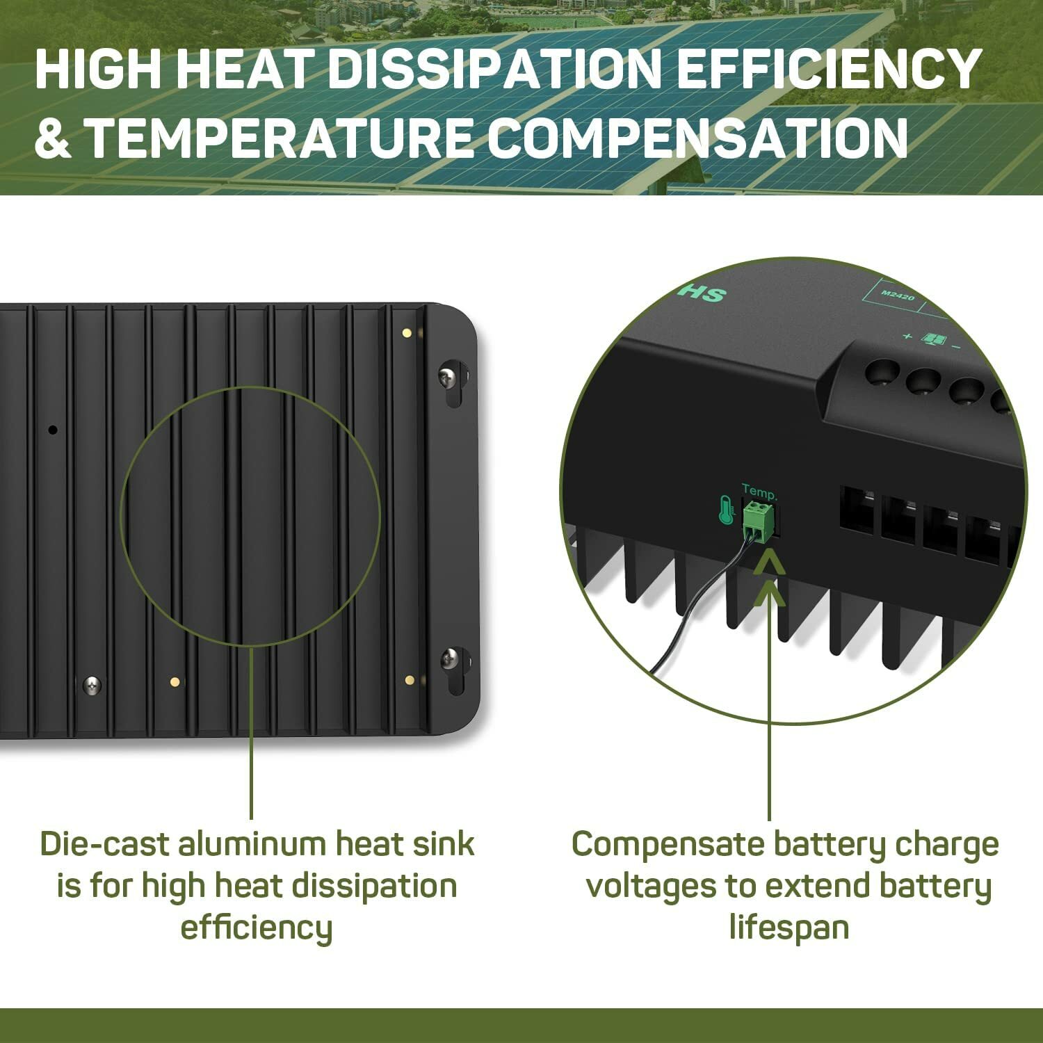 Open Box-HQST 20A 12/24V MPPT Solar Charge Controller