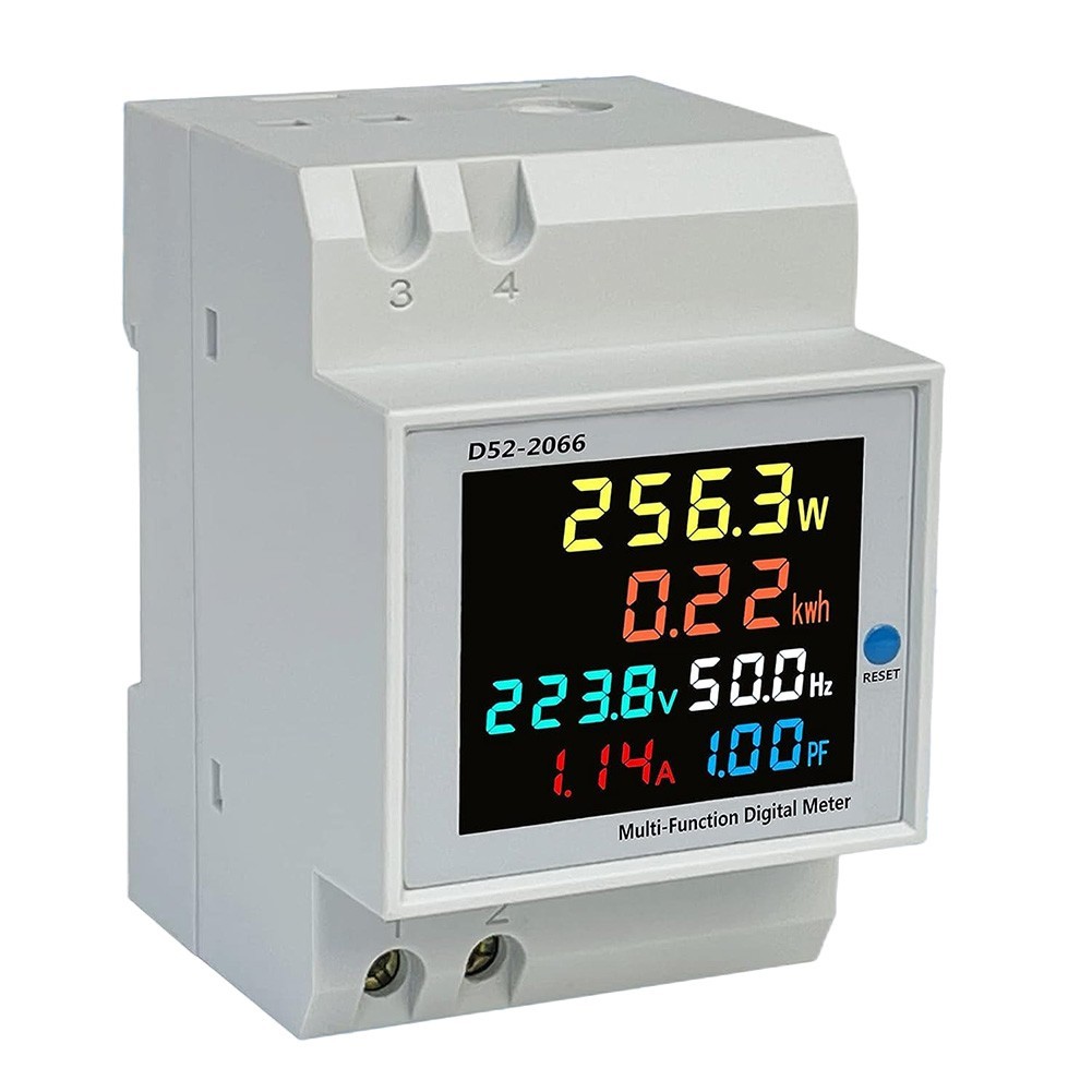 High Precision 100A DIN Rail AC Meter With Integrated for current Transformer