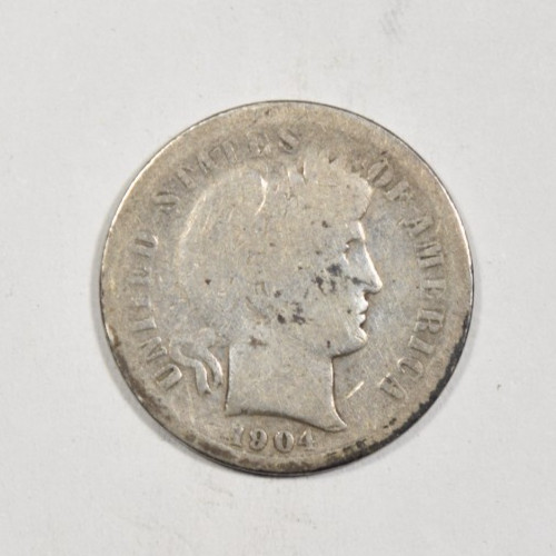 1904-S BARBER DIME ~ SOLID GOOD+!