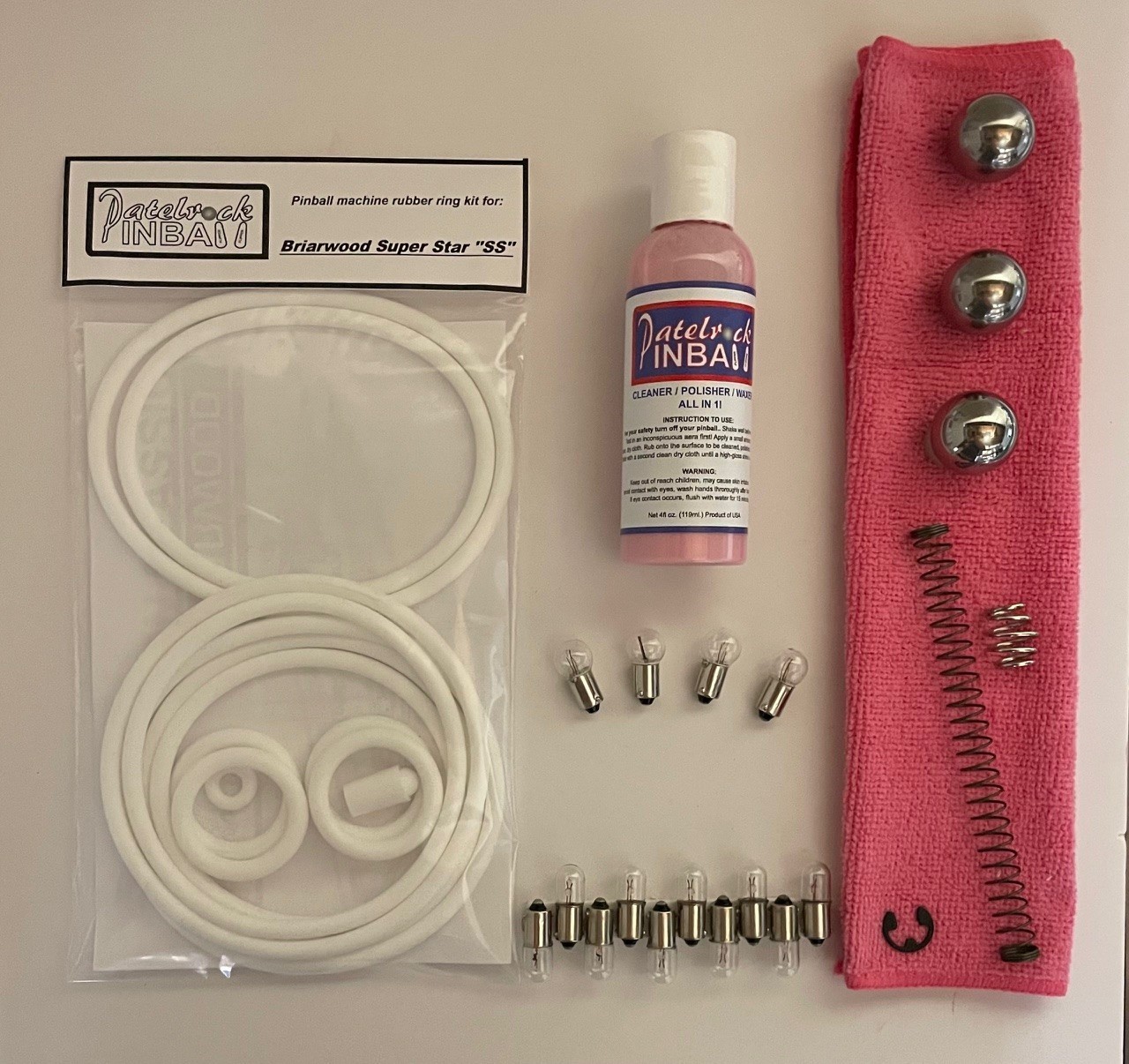 Briarwood Super Star SS Pinball Machine Maintenance Tune Up Kit