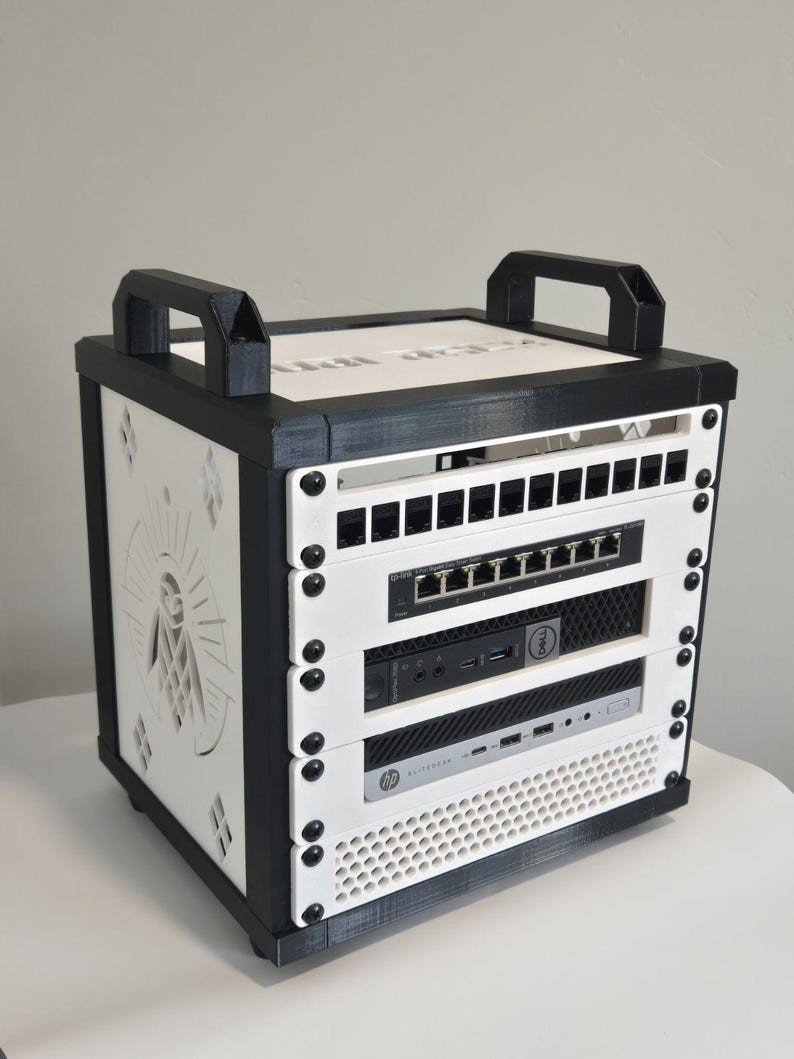 5U Mini Server Rack 10” Stackable Homelab Network Cabinet Organizer
