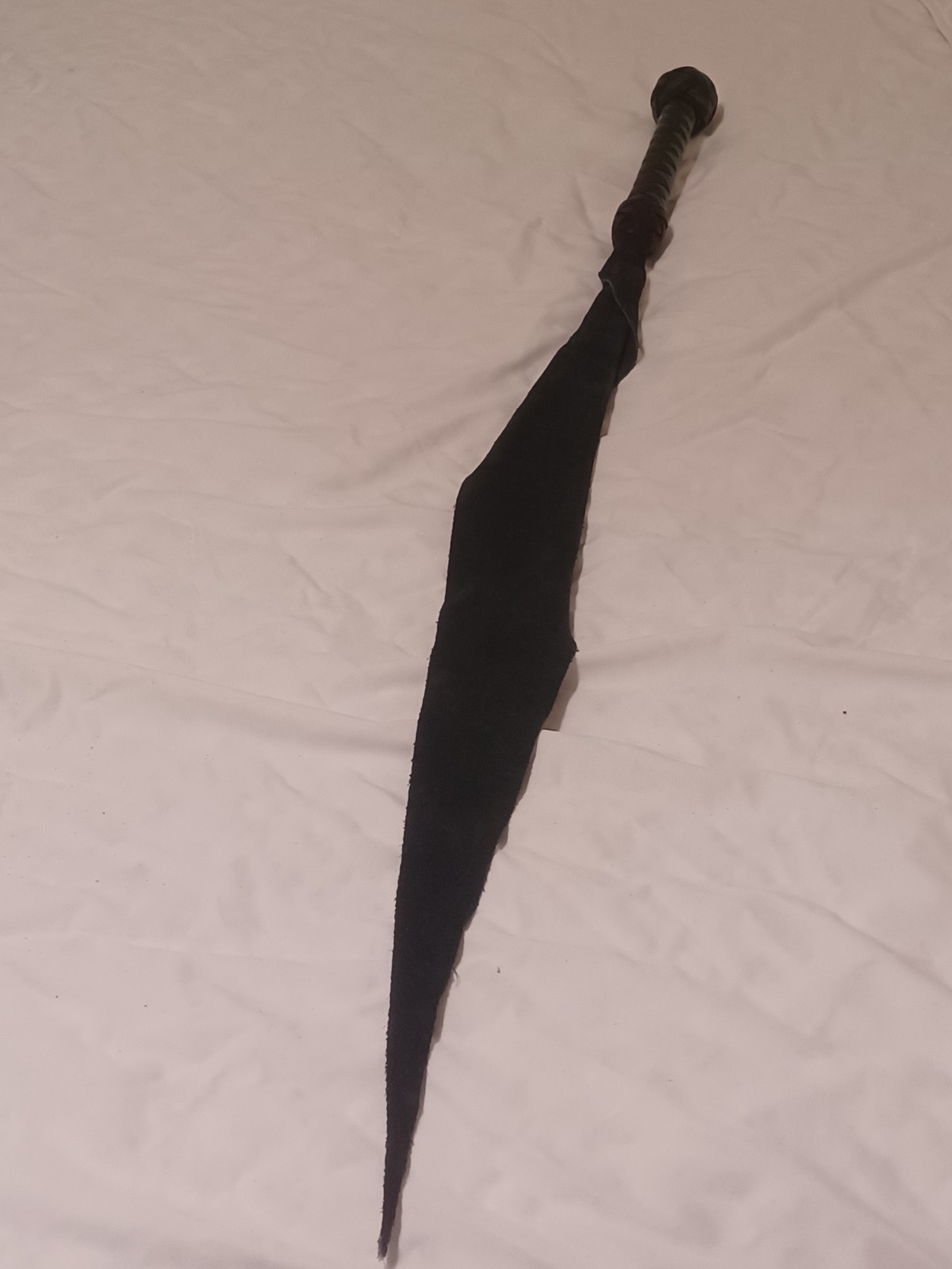 Green Suede Leather Dragon Tail Flogger Whip BDSM