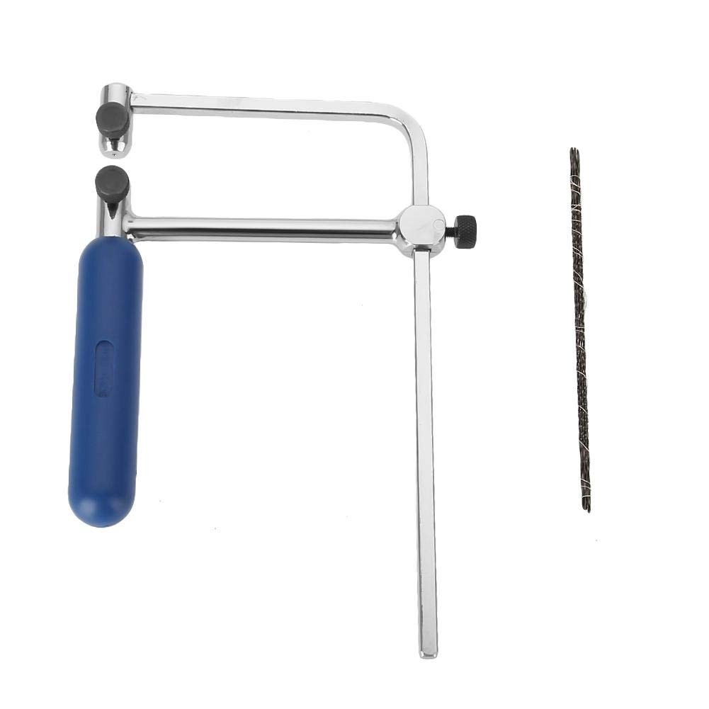 TMISHION Jewelers Saw Frame Set with 6 High Carbon Steel Blades, Blue
