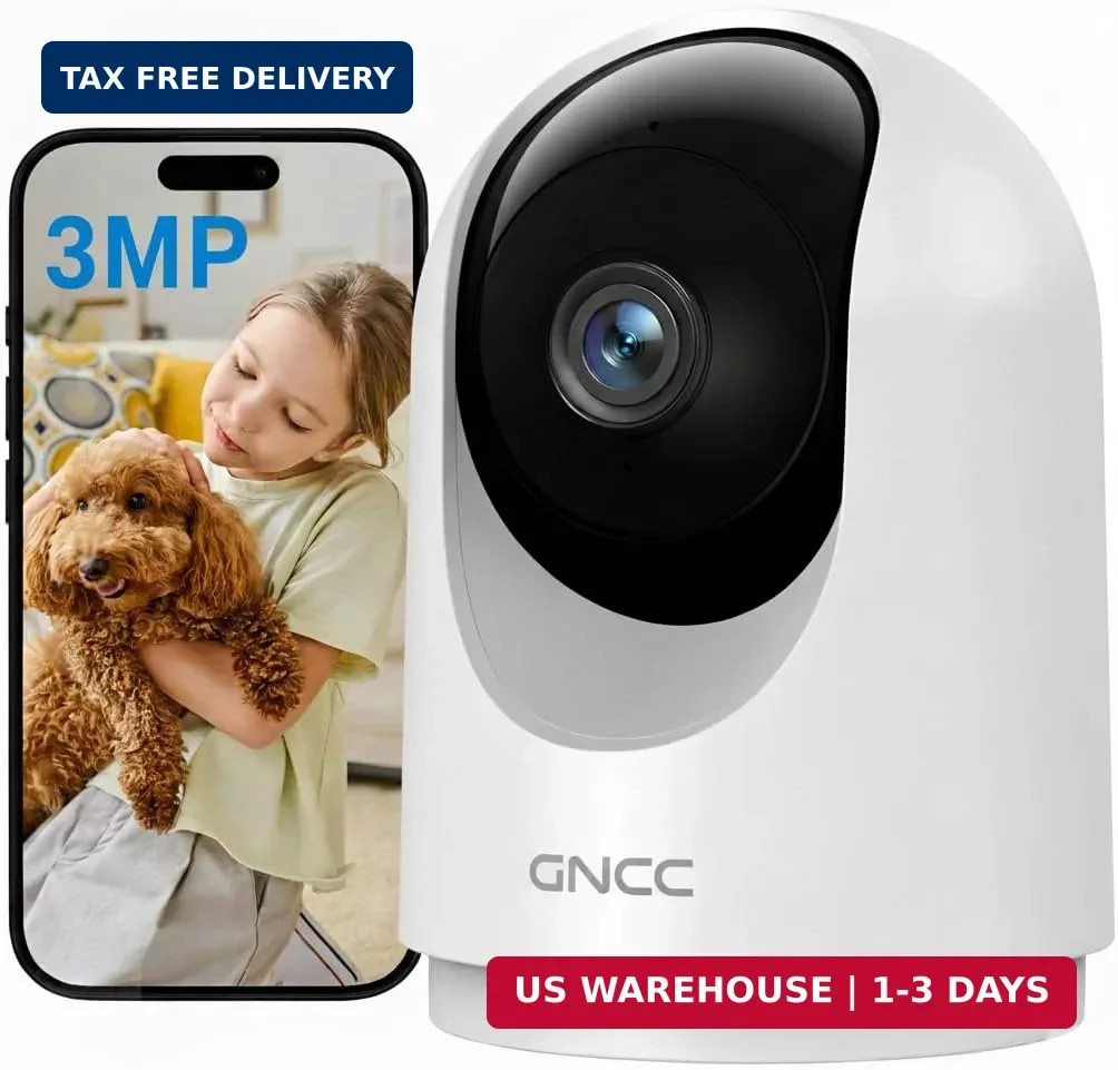 Indoor Security Camera, 2K Cameras for Home Security with Motion Detection, B...