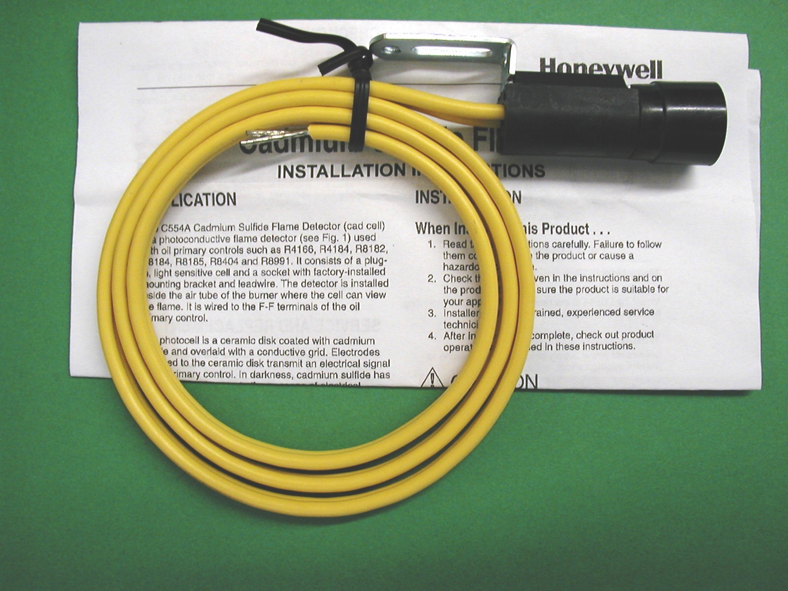30" OIL BURNER CAD CELL EYE C554A HONEYWELL BECKETT AF, AFG, NX, SR, SF, 7006U