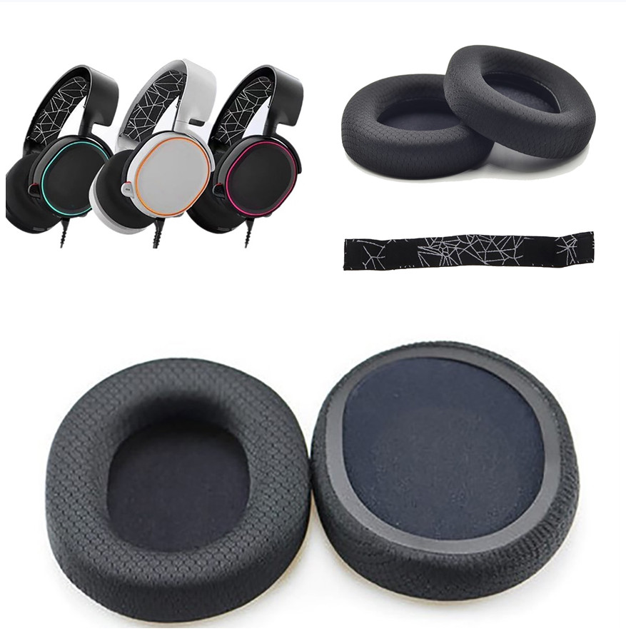 Earpads Cushion Earmuff Cover for SteelSeries Arctis 3 5 Game Headset  Replace *