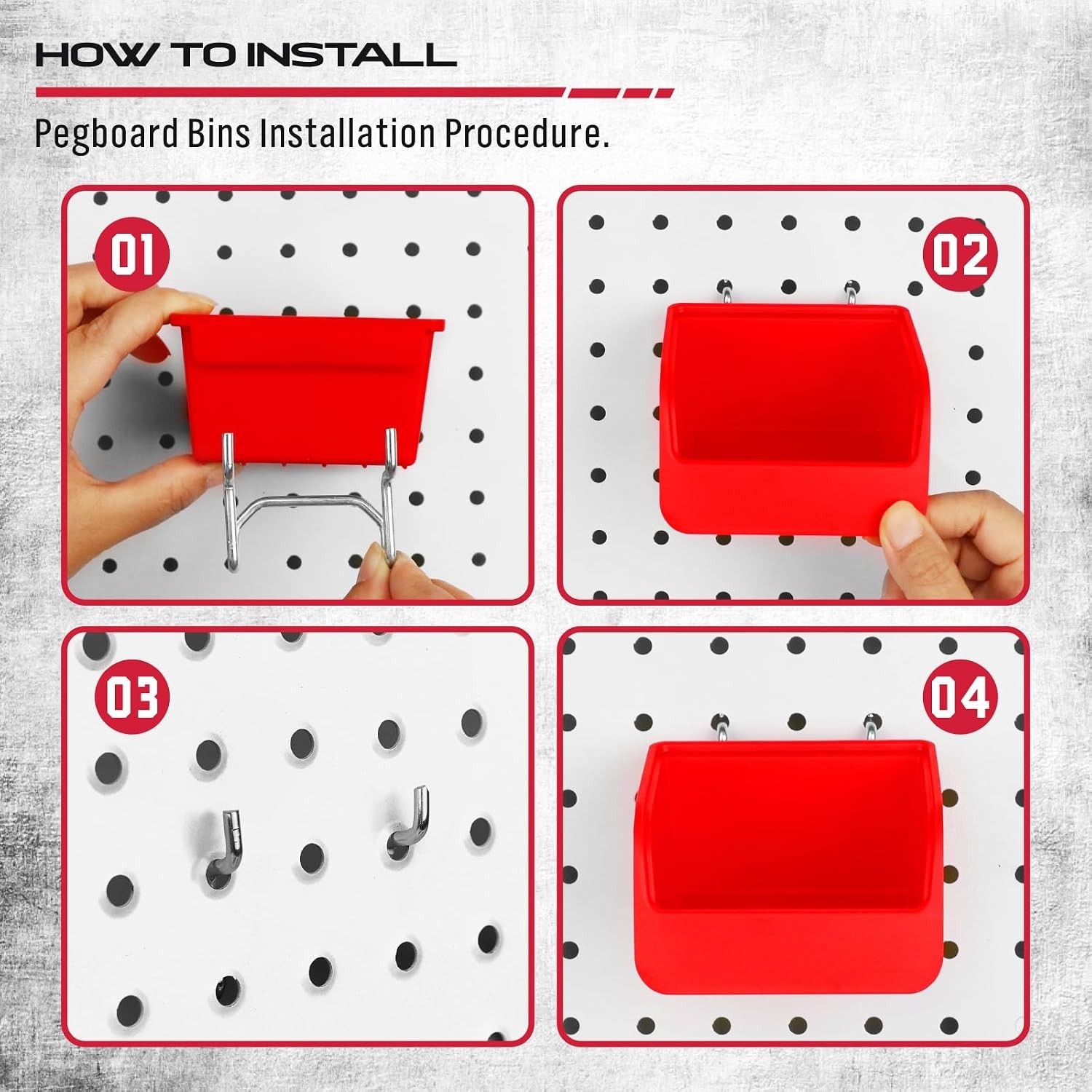 Ultimate 121-Piece Pegboard Hooks Set, Pegboard Accessories with Metal Hooks,...