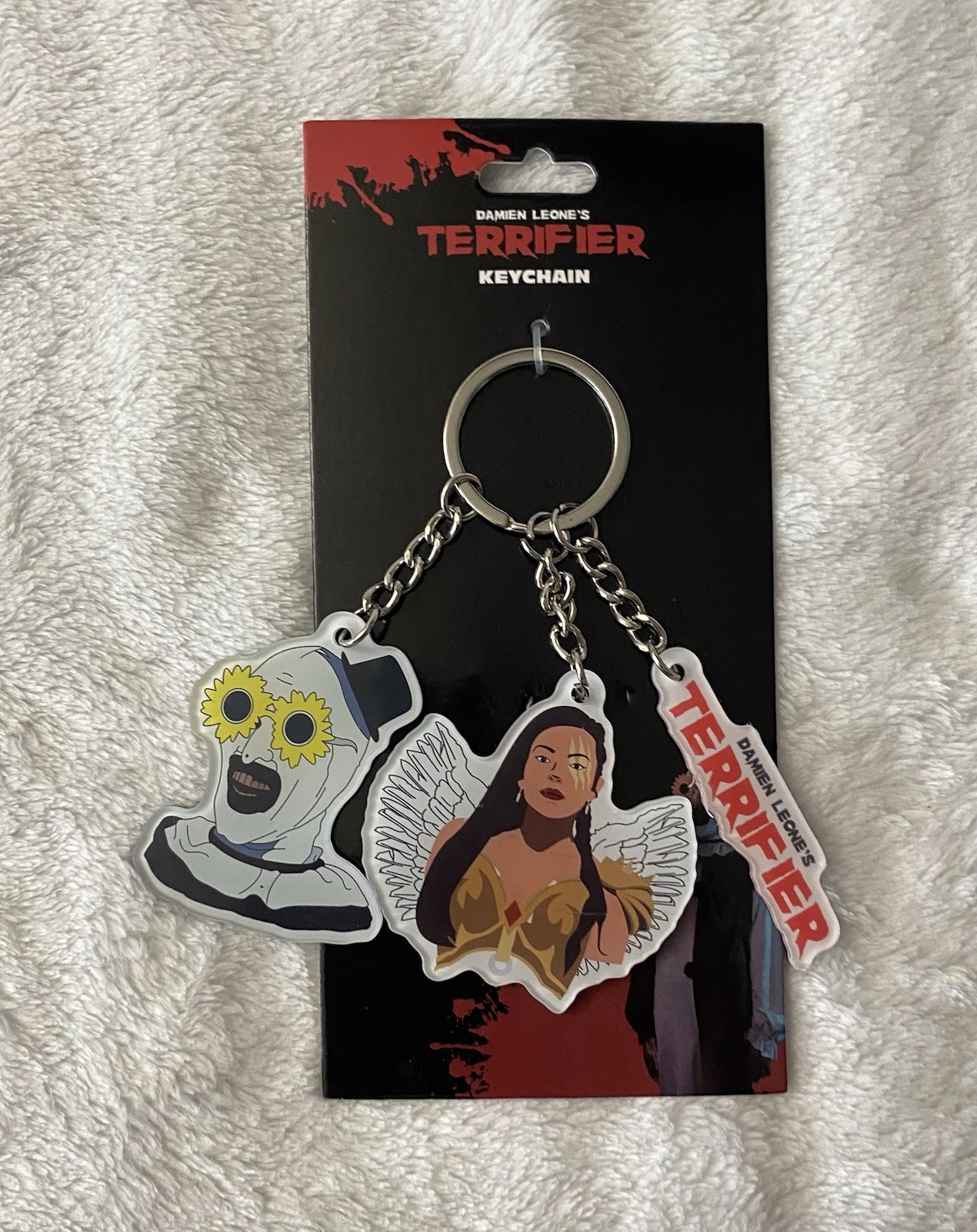Damien Leone’s Terrifier Art The Clown 3 Piece Charm Keychain Scary Horror Movie