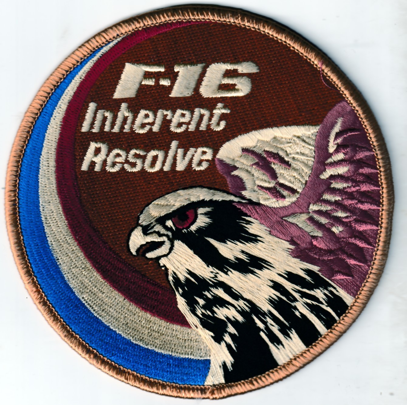 RNLAF Dutch Air Force Inherent Resolve F-16 Fighting Falcon swirl OIR patch