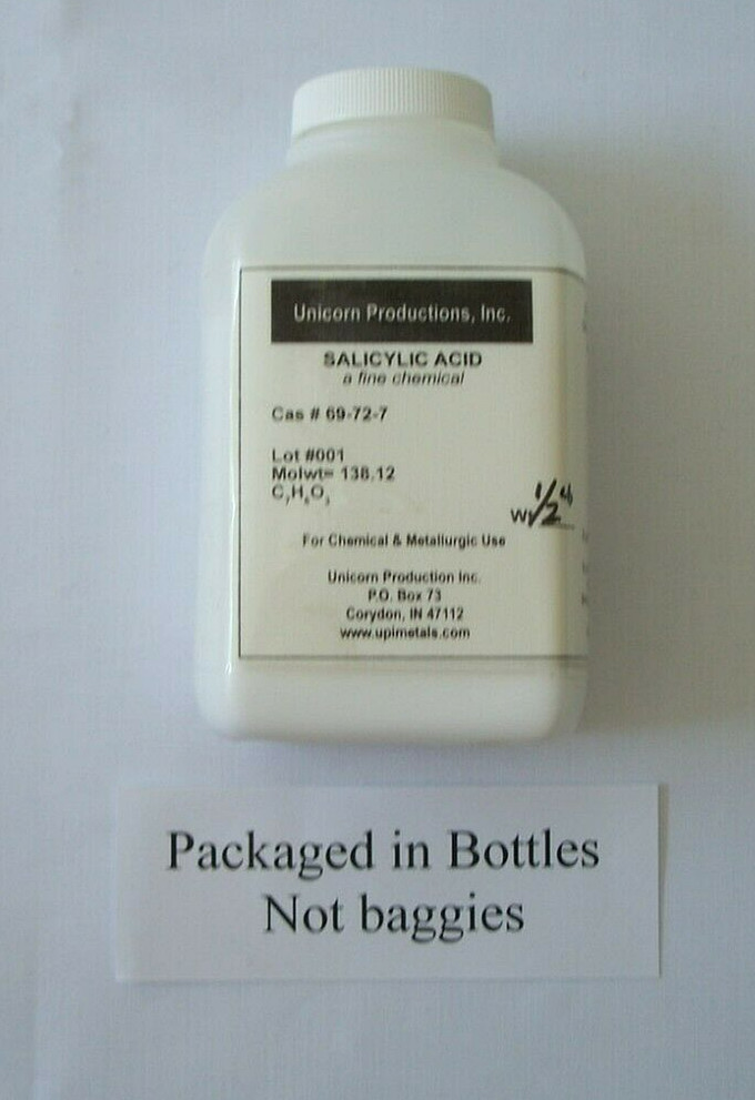 Salicylic Acid crystals hydroxybenzoic acid 1/2 lb.