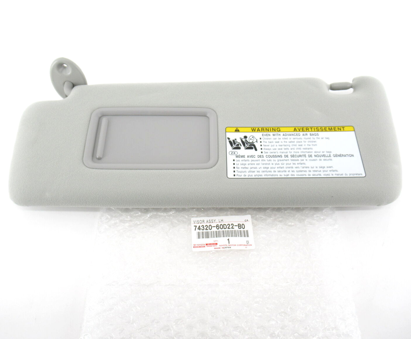 Genuine OEM Toyota Lexus 74320-60D22-B0 Driver LH Sun Visor W Mirror 10-19 GX460