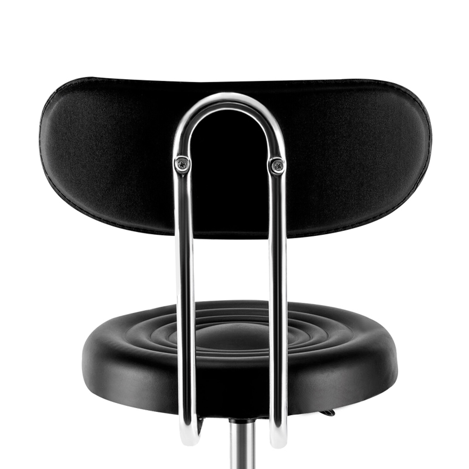 Pastoral Style Work Shop Stool Chair Garage Height Adjustable Seat Footrest