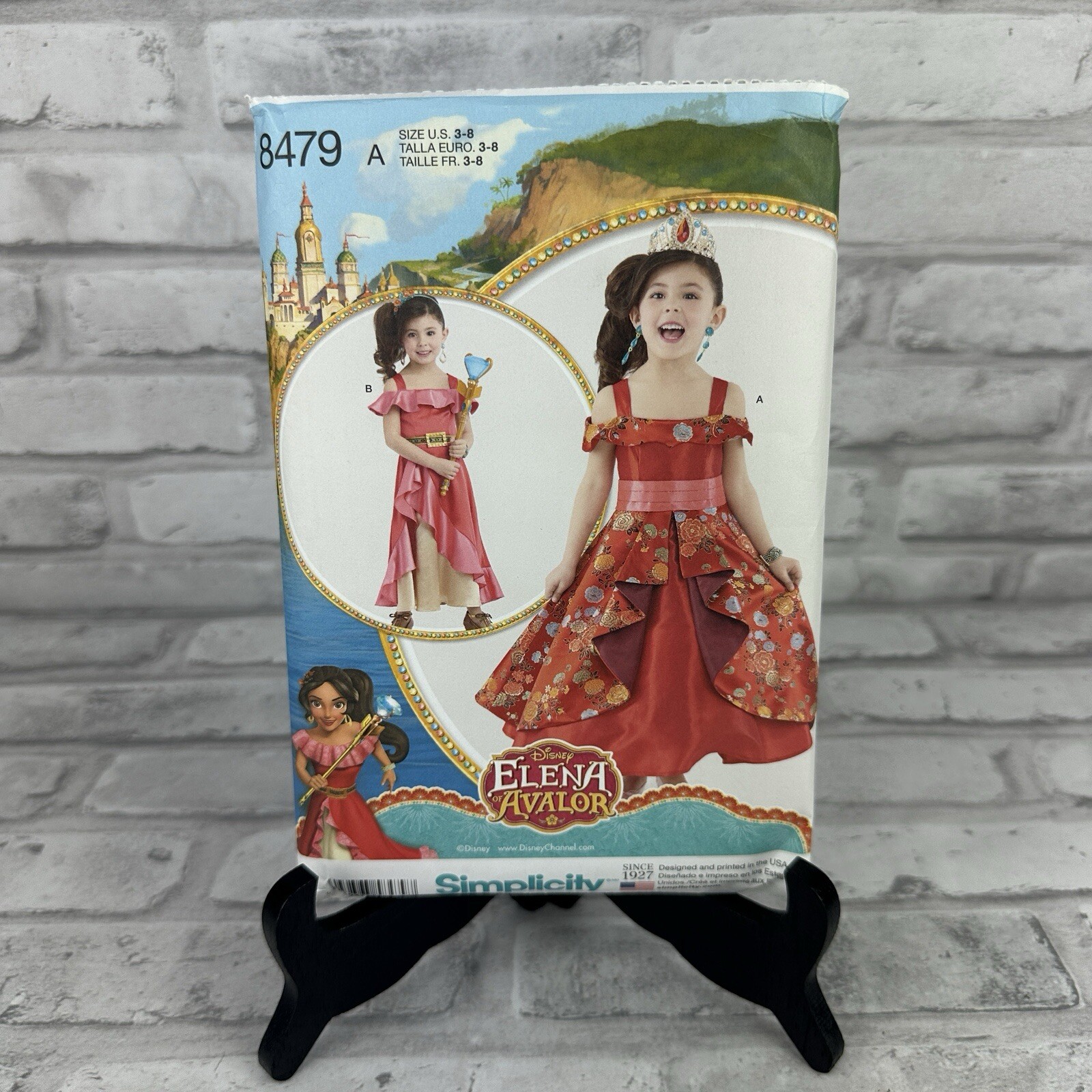 Simplicity 8479 Elena of Avalor Children's Costume Pattern Child 3-8 Uncut