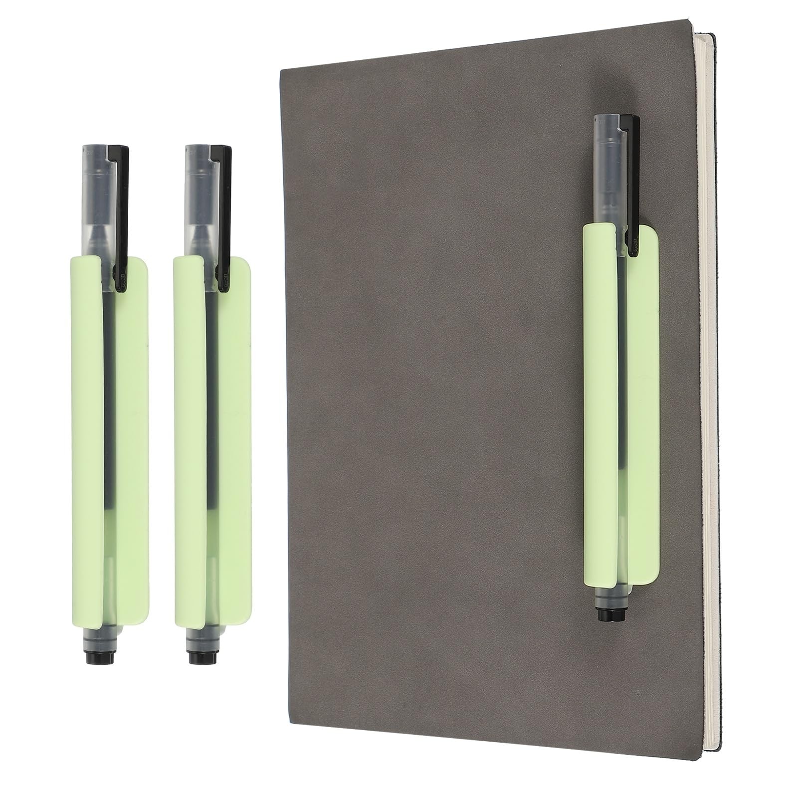 2 Pcs Adhesive Pencil Holders, 105mm Long Universal Pencil Clip Silicone Pen ...