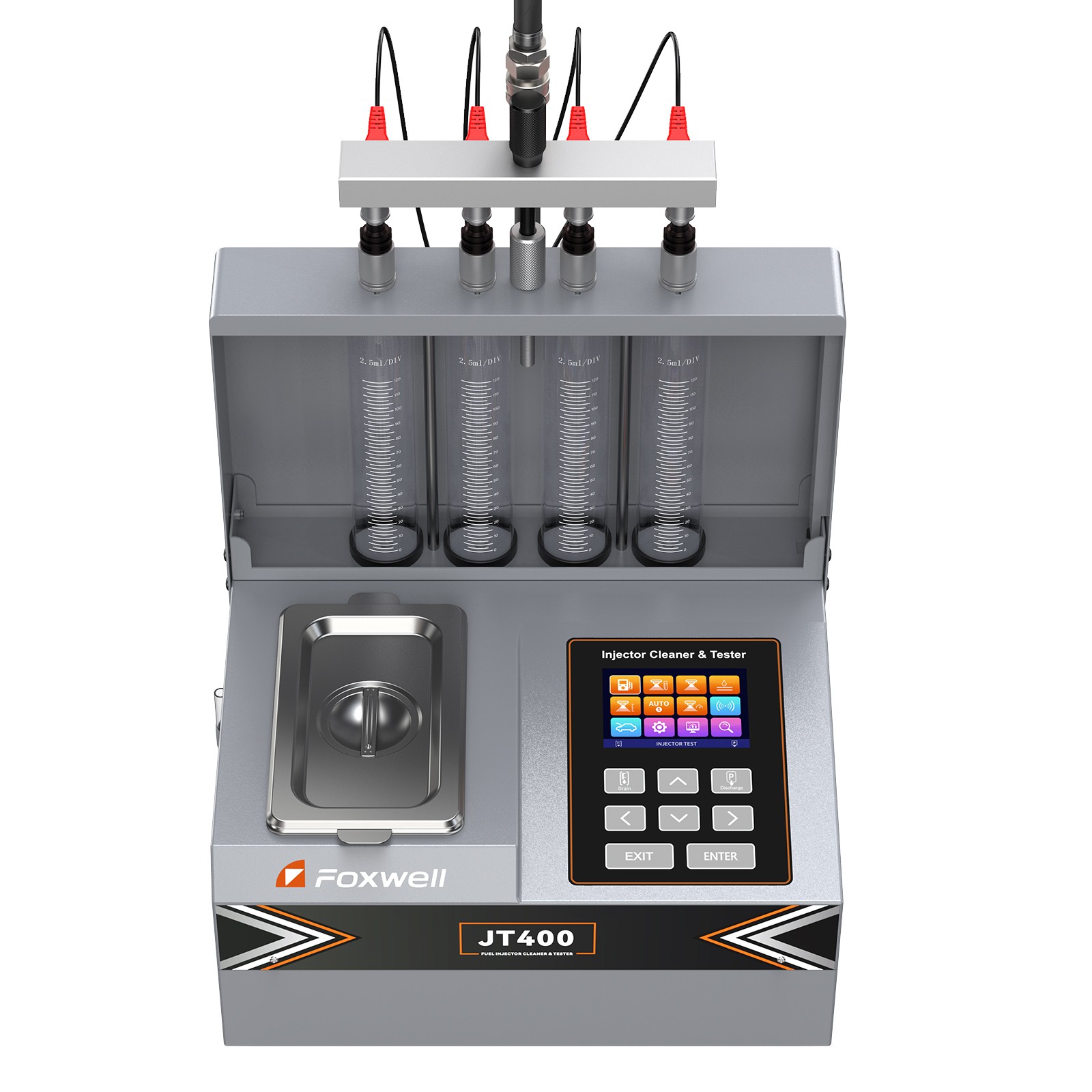 FOXWELL JT400 Universal Fuel Injector Cleaner Ultrasonic Cleaning Machine Tool
