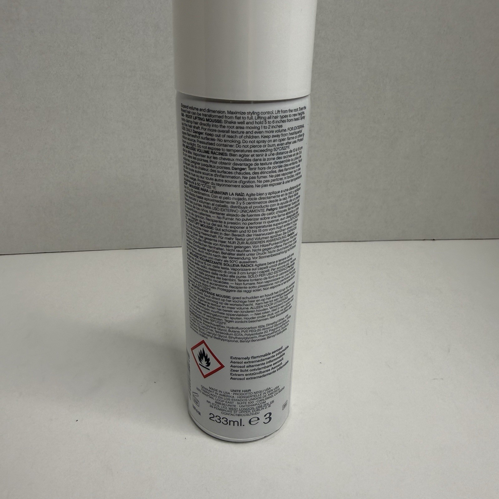 Unite EXPANDA Volume Root Energizer Mousse 8oz Professional New