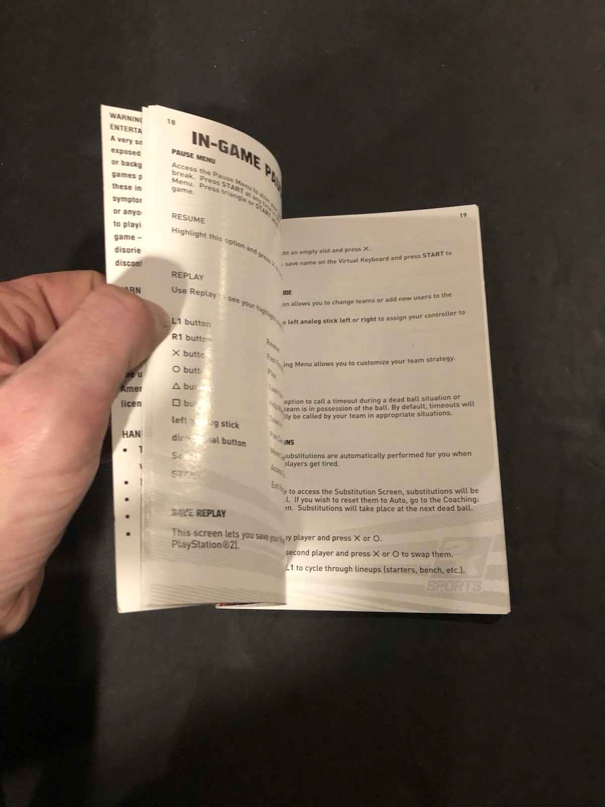 Nba 2k7 ps2 Manual only