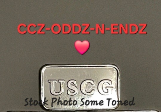 ❤️  1 Gram Silver Bullion Bar .999 USCG  UNITED STATES COMMEMORATIVE GALLERY ❤️