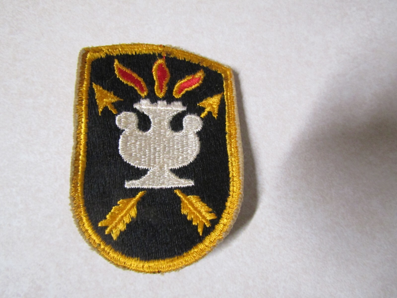 MILITARY PATCH OLD ORIGINAL POST WW2 ERA US ARMY SWIC SPECIAL WARFARE