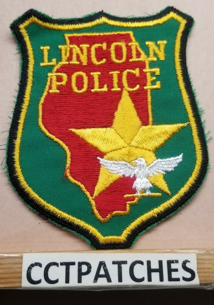 LINCOLN, ILLINOIS POLICE SHOULDER PATCH IL