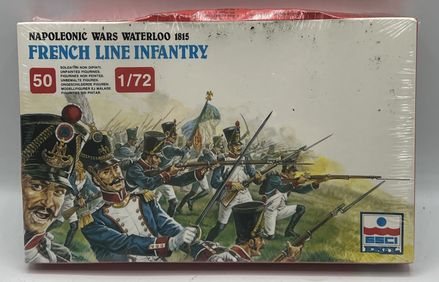 ESCI Napoleonic Wars 1815 French Line Infantry Miniatures 1/72 New Sealed in Box
