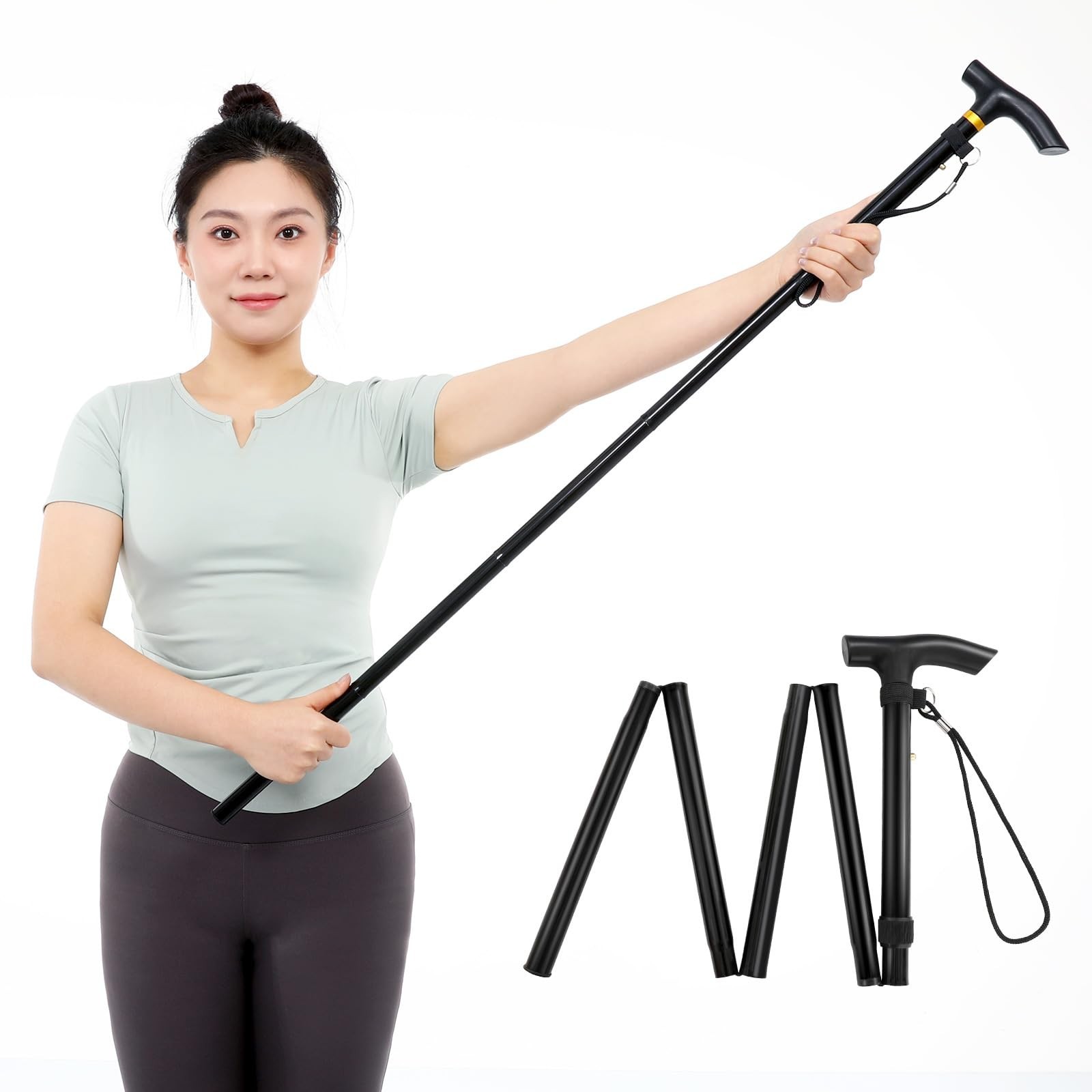 Foldable Shoulder Wand for Physical Therapy & Rotator Cuff Rehab - Lightweigh...