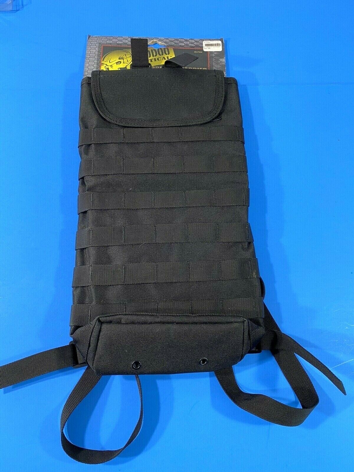 NEW VOODOO TACTICAL 20-7444 HYDRATION CARRIER REMOVABLE SHOULDER STRAPS BLACK