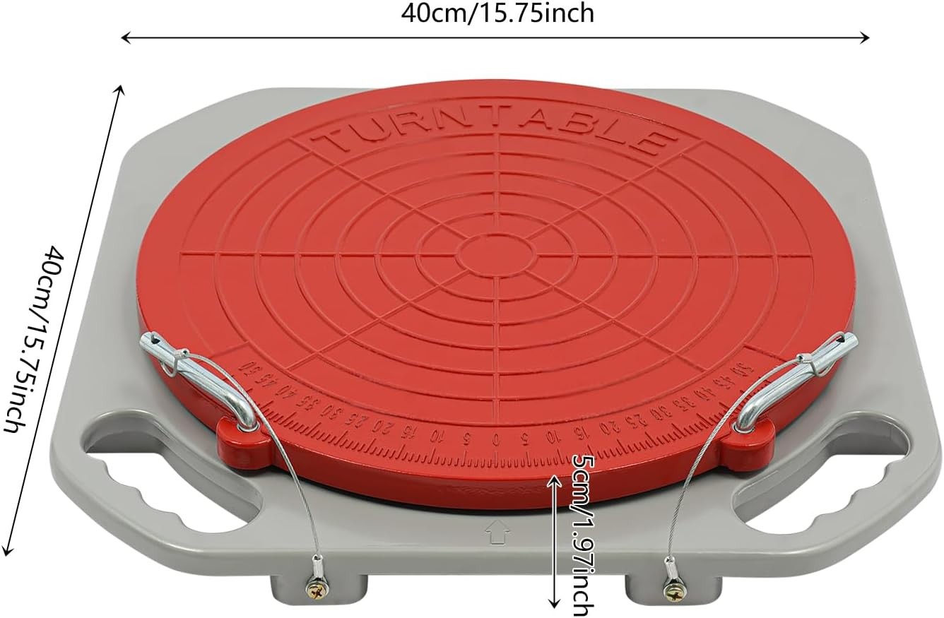2 pcs 360° Rotating Wheel Alignment Turn Plates 3-Ton Capacity Alignment Tool