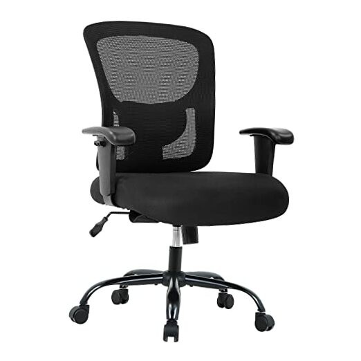 Big and Tall Office Chair 400lbs Wide Seat Desk Chair Computer Chair with