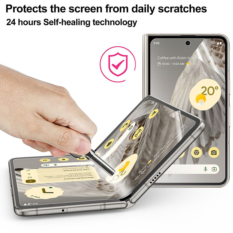 3in1 Soft Hydrogel Film Front+Inner+Back Screen Protector For Google Pixel Fold