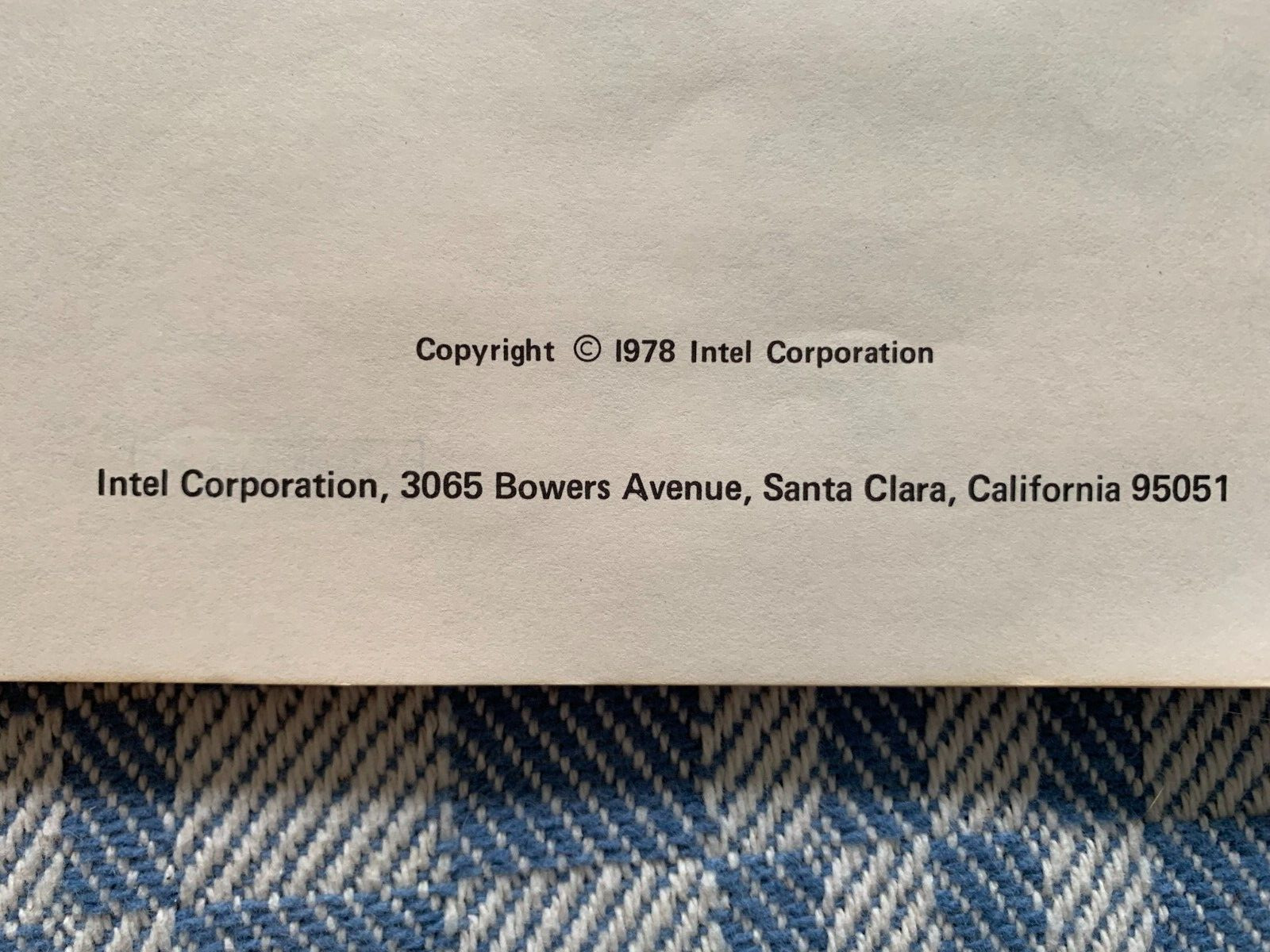1978 Intel SDK-85 System Design Kit User's Manual # 9800451B Good Condition.