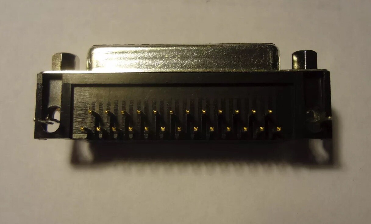 DB-25 25-pin Female, PCB mount connector, solder type by KYCON.