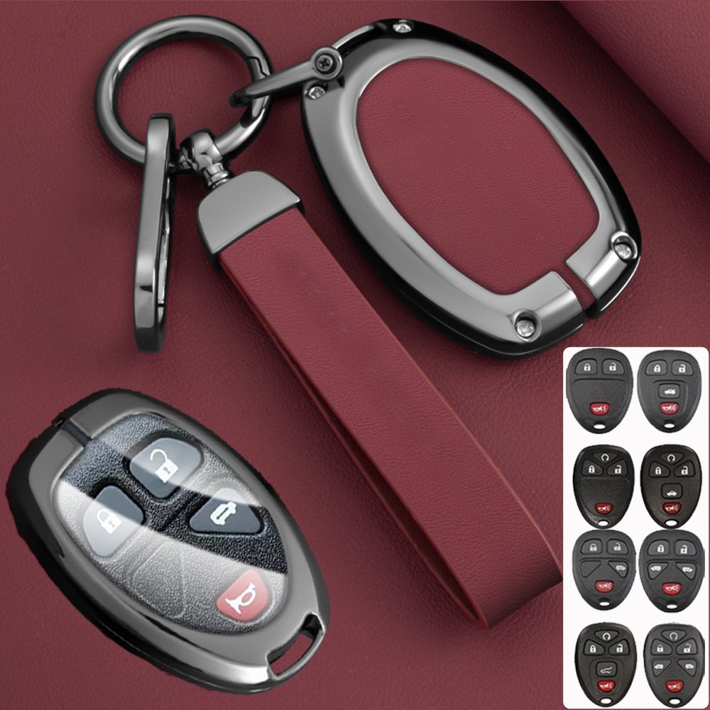 For GMC Acadia Savana Sierra Yukon XL Remote Car Key Fob Case Cover Zinc Alloy