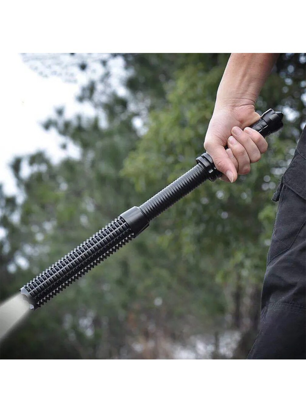 Flashlight Rechargeable Zoom Security Tactical Torch Camping Lamp