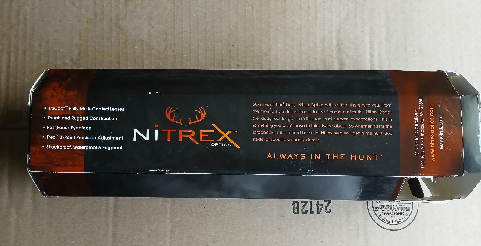 Nitrex TR One 1.5-5x32mm Rifle Scope Matte Black TrexPlex Reticle