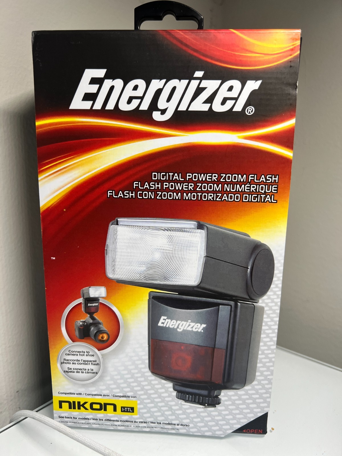 Energizer Digital Power Zoom Flash for Nikon DSLR Cameras - Guide Number 45m/148