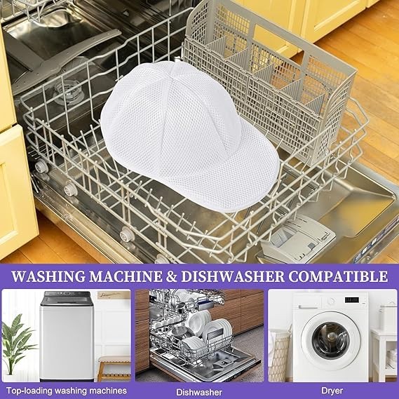 Cap Washer for Washing Machine 2 Pack Hat Protector Holder Travel Safe