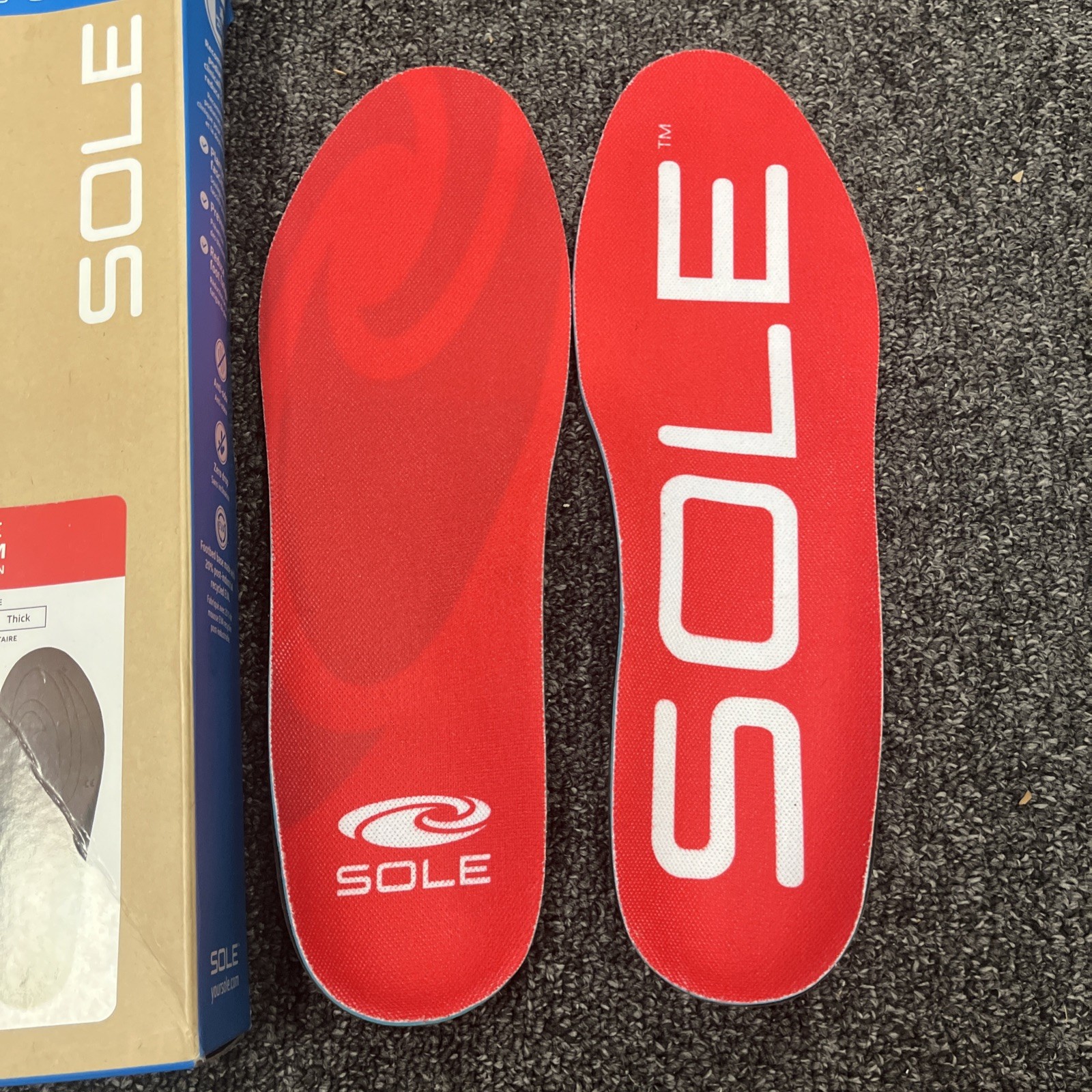 SOLE Active Medium Insoles Orthotic Support Any Arch Size Men 12 Women 14 New